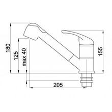 Смеситель ELLECI Venere aluminium 79