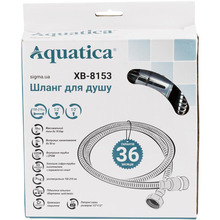 Шланг для душа AQUATICA 1/2 SS 150 - 210см (9792020)