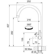 Смеситель FRANKE Maris Slim J Chrom (115.0728.384)
