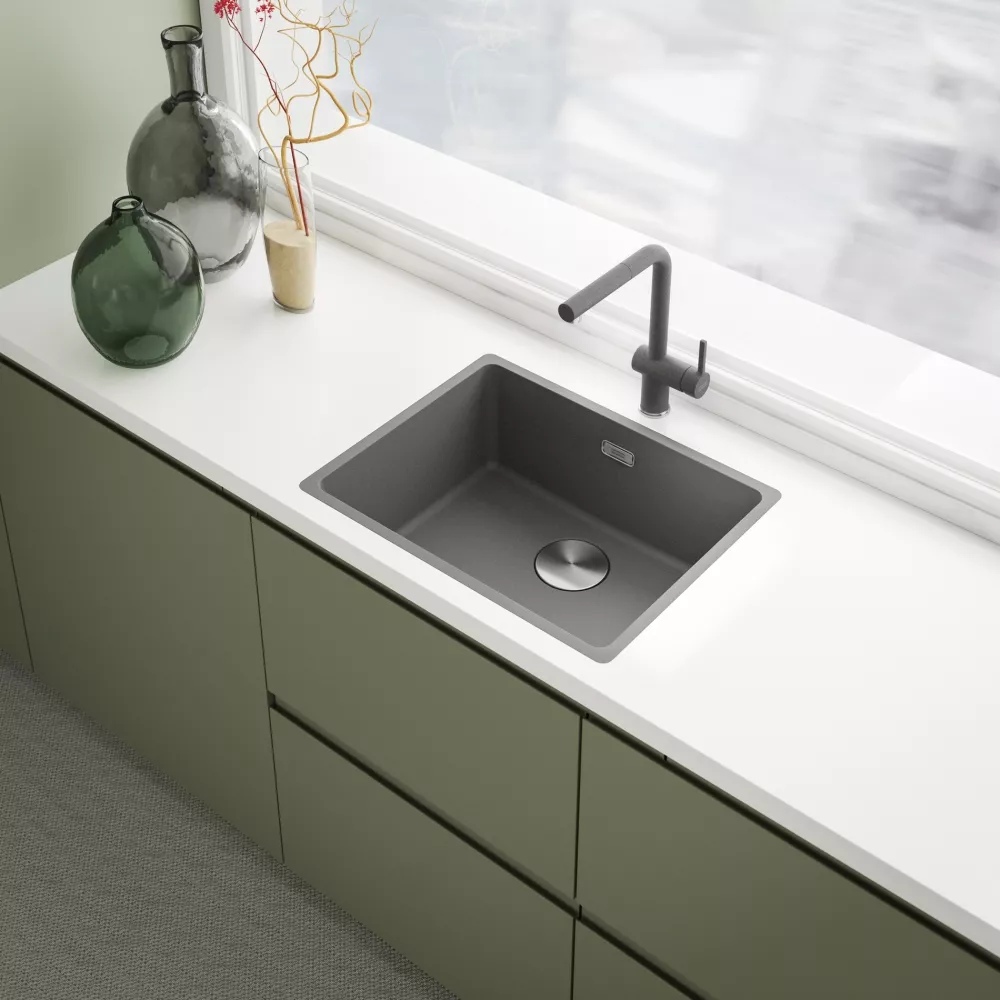 Смеситель FRANKE Lina L Pull Out Slate Grey (115.0733.716) Принцип смешивания однорычажный