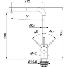 Смеситель FRANKE Sirius Pull Out (115.0668.383)