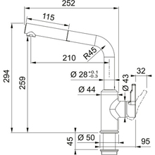 Смеситель FRANKE Urban Pull Out (115.0627.523)