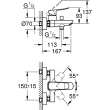 Смеситель GROHE  QuickFix Dice Хром (1018720000) Смеситель GROHE  QuickFix Dice Хром (1018720000)