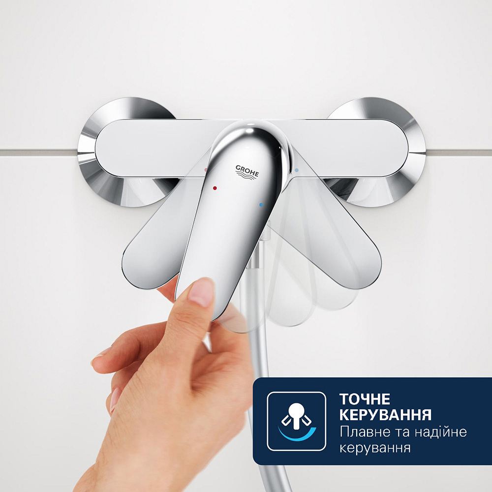 Смеситель GROHE  QuickFix Dice Хром (1018720000) Фото Смеситель GROHE  QuickFix Dice Хром (1018720000)