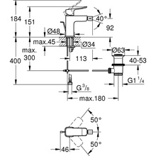 Смеситель GROHE QuickFix Dice Черный матовый (1018772430) Смеситель GROHE QuickFix Dice Черный матовый (1018772430)