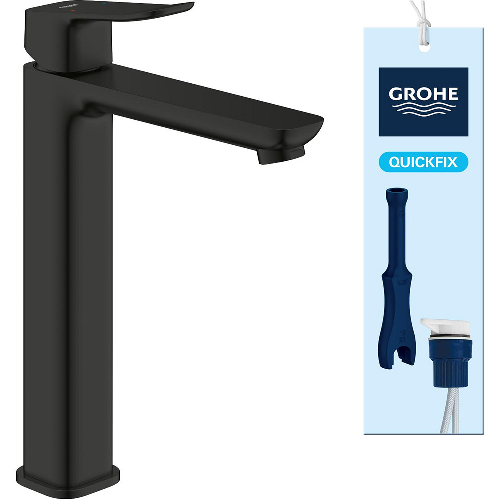 Смеситель GROHE QuickFix Dice Черный матовый (1018922430) Изображение Смеситель GROHE QuickFix Dice Черный матовый (1018922430)
