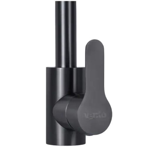 Смеситель VENTOLUX KF02 PVD BK Black Длина излива 18