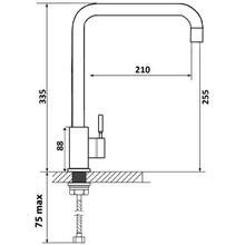 Змішувач VENTOLUX KF03 BK Black