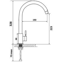 Смеситель VENTOLUX KFF04 BN/GR