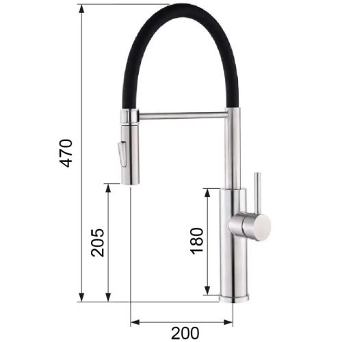 Смеситель VENTOLUX KFF08 BN 2F Назначение для кухонной мойки