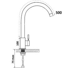 Смеситель VENTOLUX KFFPW 14 BN/BK