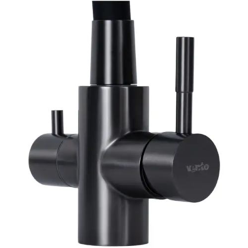 Смеситель VENTOLUX KFFPW 14 PVD BK/BK Длина излива 23.5