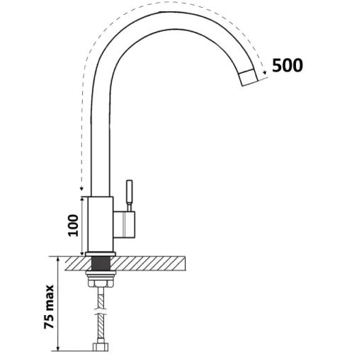 Заказать Смеситель VENTOLUX KFFPW 14 PVD BK/BK