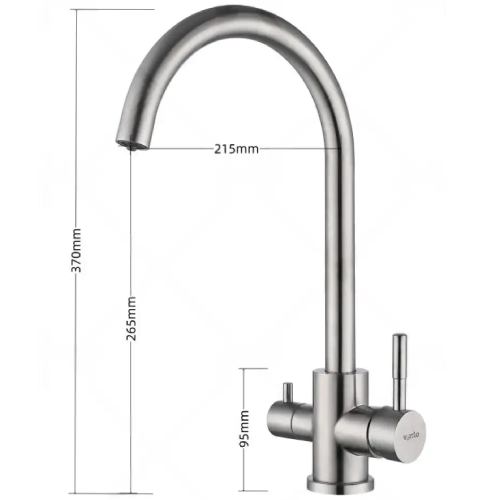 Смеситель VENTOLUX KFPW 10 BN Назначение для кухонной мойки