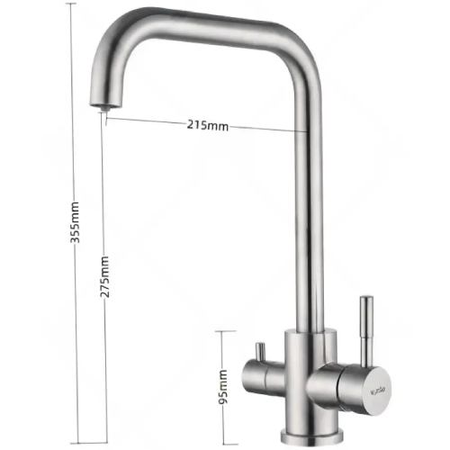 Смеситель VENTOLUX KFPW 11 BN Назначение для кухонной мойки
