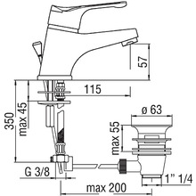 Смеситель NOBILI TIMIX TX27118/1CR