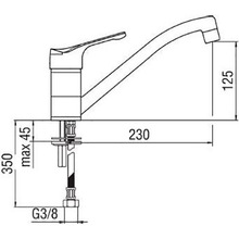 Смеситель NOBILI TIMIX TX27113/1CR