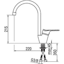 Смеситель NOBILI TIMIX TX27113CR