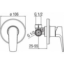 Смеситель NOBILI NOBI (NB84108CR)