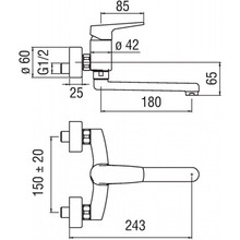 Смеситель NOBILI NOBI (NB84115CR)