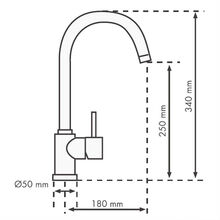 Смеситель PLADOS POLYTEK10/95 UG эбонитовый черный