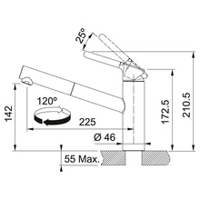 Смеситель FRANKE Orbit Pull Out (115.0623.141)