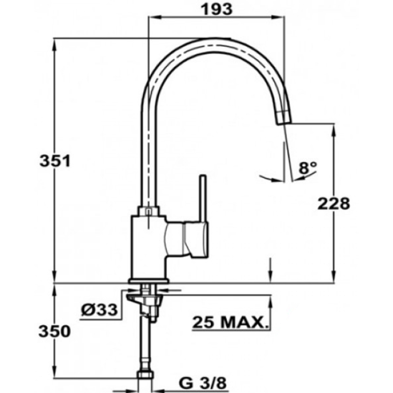 TEKA ALAIOR-XL ARK915 (239151210) хром Призначення для кухонної мийки