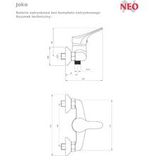 Змішувач для душу NEO Joko (BOJ_040M)