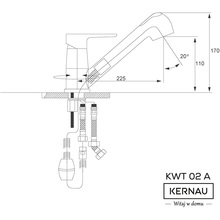 Смеситель KERNAU KWT 02A PO CHROM