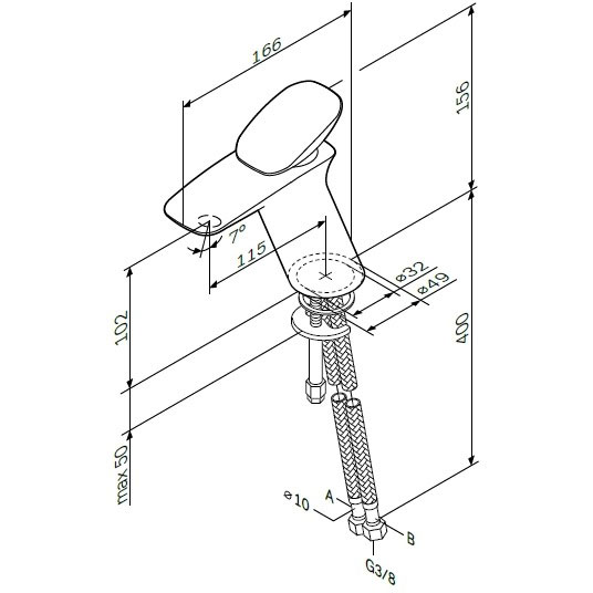 Смеситель AM.PM F70A02100 Spirit V2.0 Способ монтажа врезной