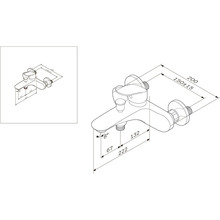 Змішувач для ванни AM.PM Like F8010000