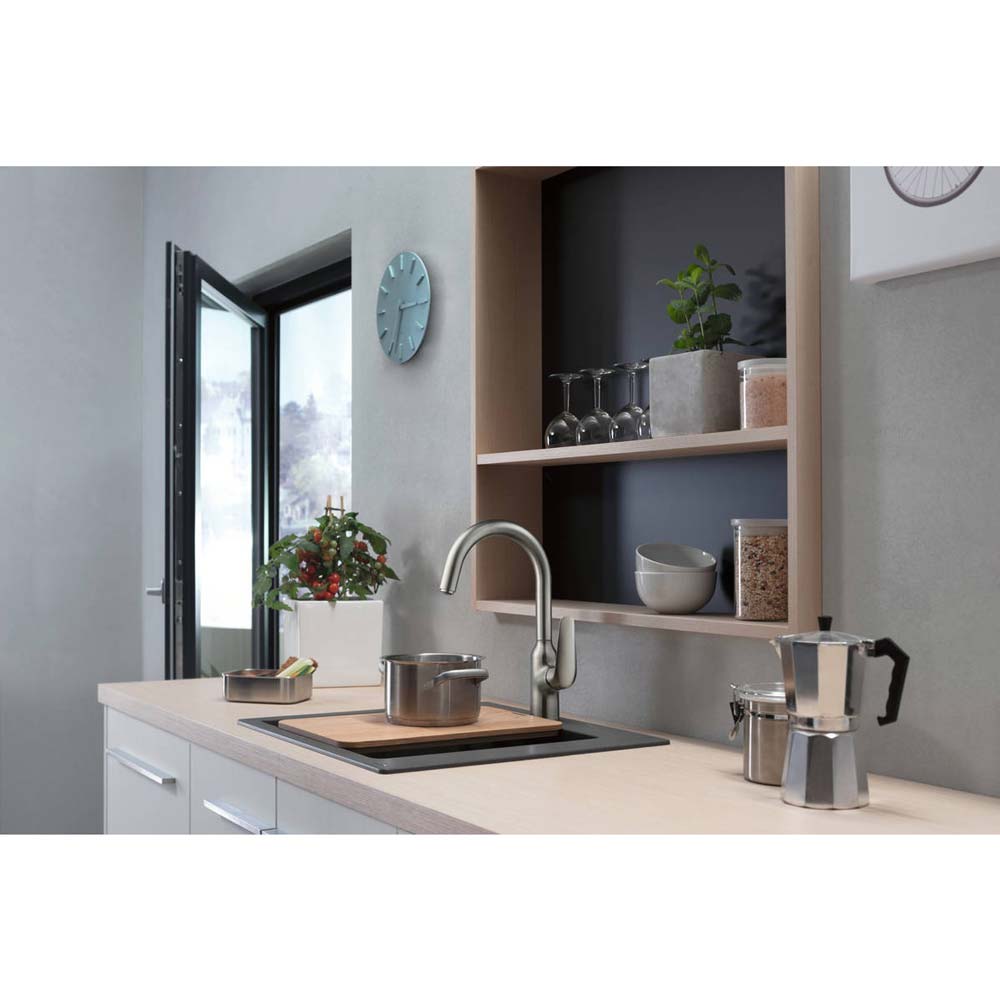 Смеситель Hansgrohe Focus M4 KM220 Steel (71802800) Назначение для кухонной мойки