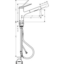 Смеситель HANSGROHE Zesis M33 KM150s Boxlite Chrome (74803000)