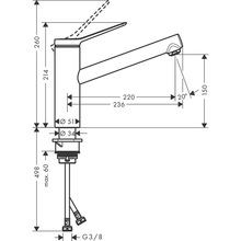 Смеситель HANSGROHE Zesis M33 KM150 Mate Black (74802670)