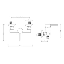 Смеситель для ванной AQUATICA HF-1D117C (9705300)