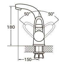 Смеситель для раковины AQUATICA HL-1A230C (9734000)