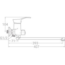 Смеситель TAU SM-2C244C (9843220)