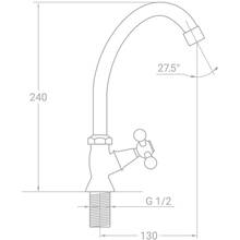 Смеситель TAU S85 1/2" (9885600)