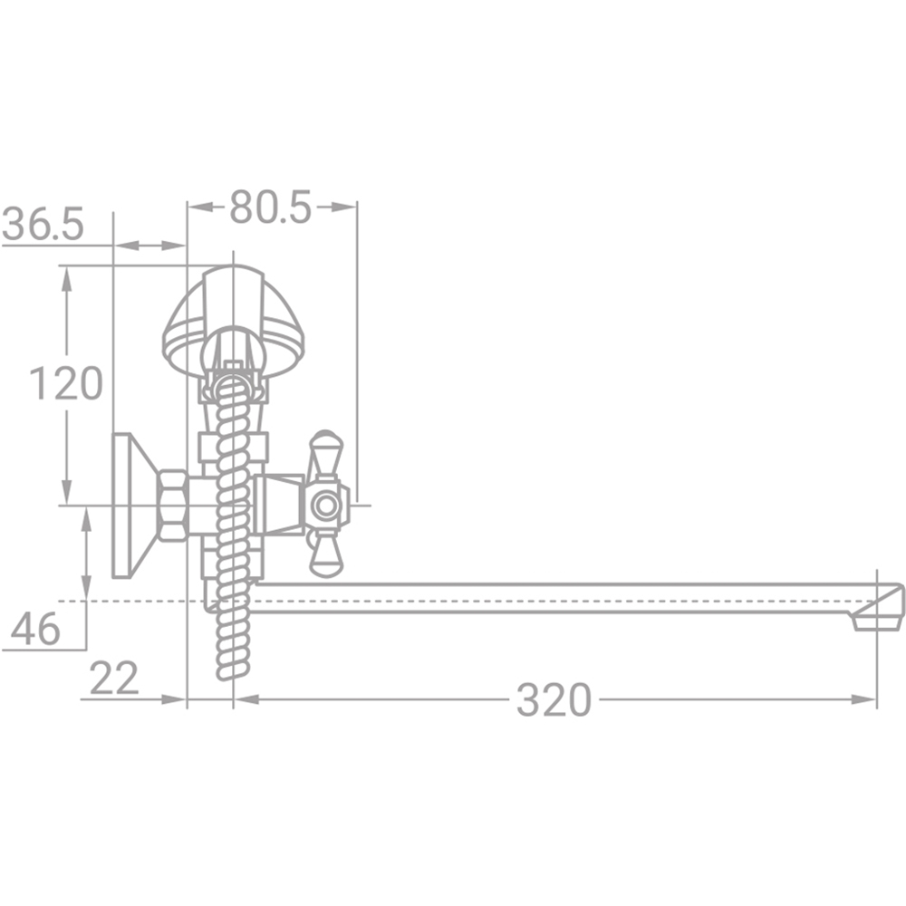 Смеситель TAU VD-5C261C (9870210) Назначение для ванной