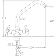 Смеситель TAU VD-5B161C (9870120)