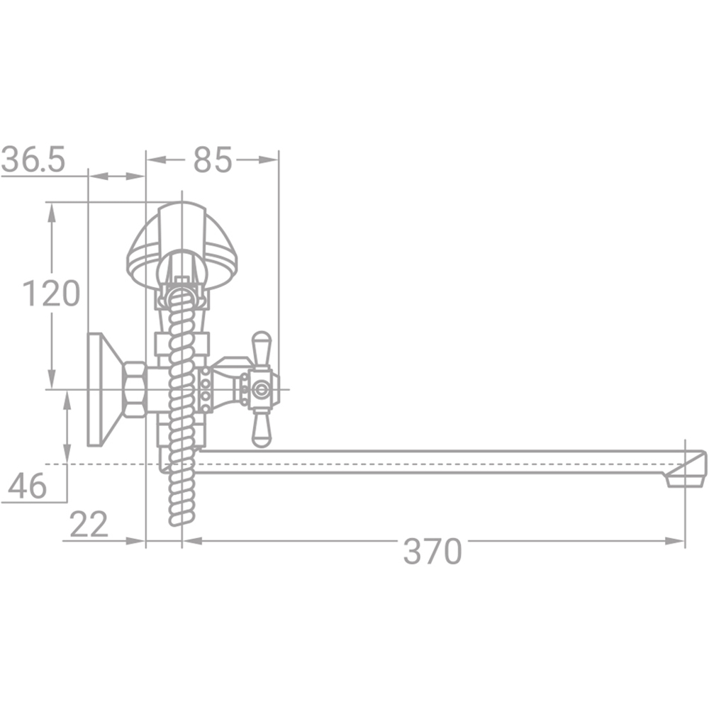 Змішувач TAU VD-2C261C (9870220) Призначення для ванни