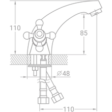 Змішувач TAU VD-2A161C (9870000)