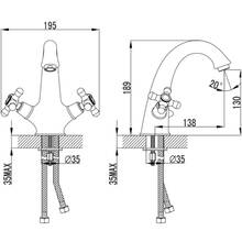 Змішувач CORSO ARNO 1/2" 9679000 (FE-2A152C)