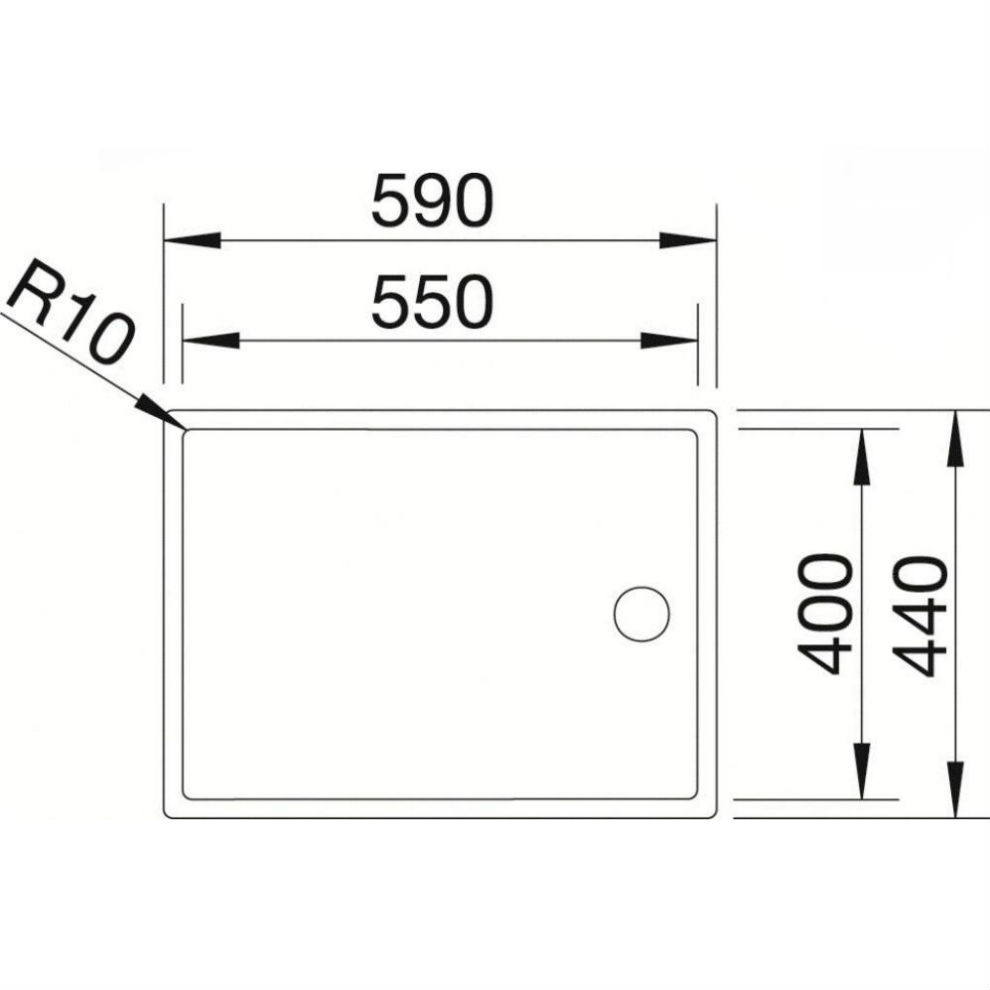 Мойка BLANCO ZEROX 550-T-U (517274) полированная Фактура нержавеющей стали полированная