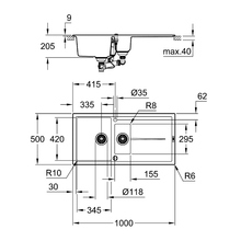 Мийка GROHE K400 з крилом (31642AT0)