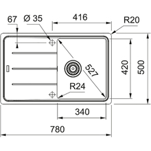 Мийка FRANKE Basis BFG 611-78 Almond (114.0306.793)