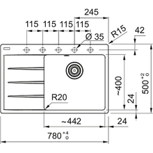 Мойка FRANKE Centro CNG 611-78 TL Onyx (114.0630.471)