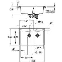 Мойка GROHE K700 (31657AP0)