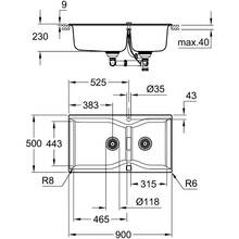 Мойка GROHE K700 (31658AT0)