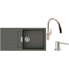 Мийка HANSGROHE S520-F480 + змішувач Focus M41 + дозатор A41 Gray Stone (43358400)